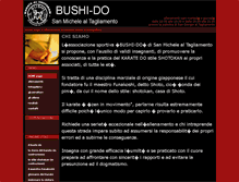 Tablet Screenshot of bushi-do.sanmichelealtagliamento.com